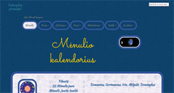 Desktop Screenshot of menuliokalendorius.info