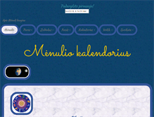 Tablet Screenshot of menuliokalendorius.info
